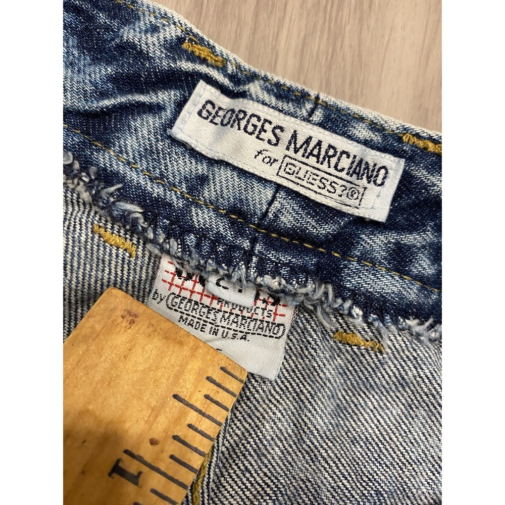 VINTAGE 80's Made In USA GUESS Georges Marciano Jeans #1015 Acid Washed sz 27 - Picture 8 of 9